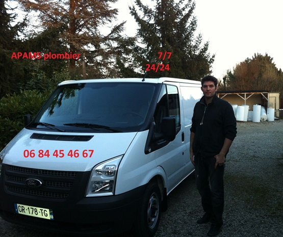 Apams Camion plomberie Genay Camion David MARTIN, plombier à Genay